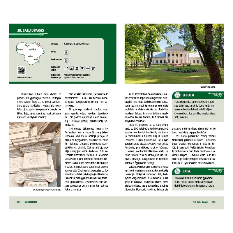 Legendų takais. 100 įdomiausių Lietuvos dvarų