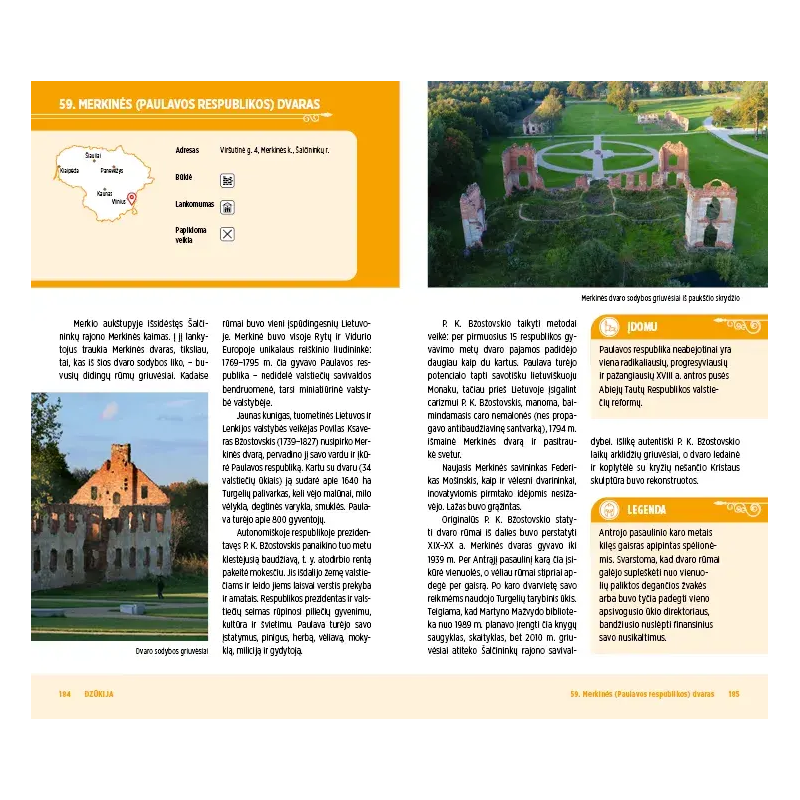 Legendų takais. 100 įdomiausių Lietuvos dvarų