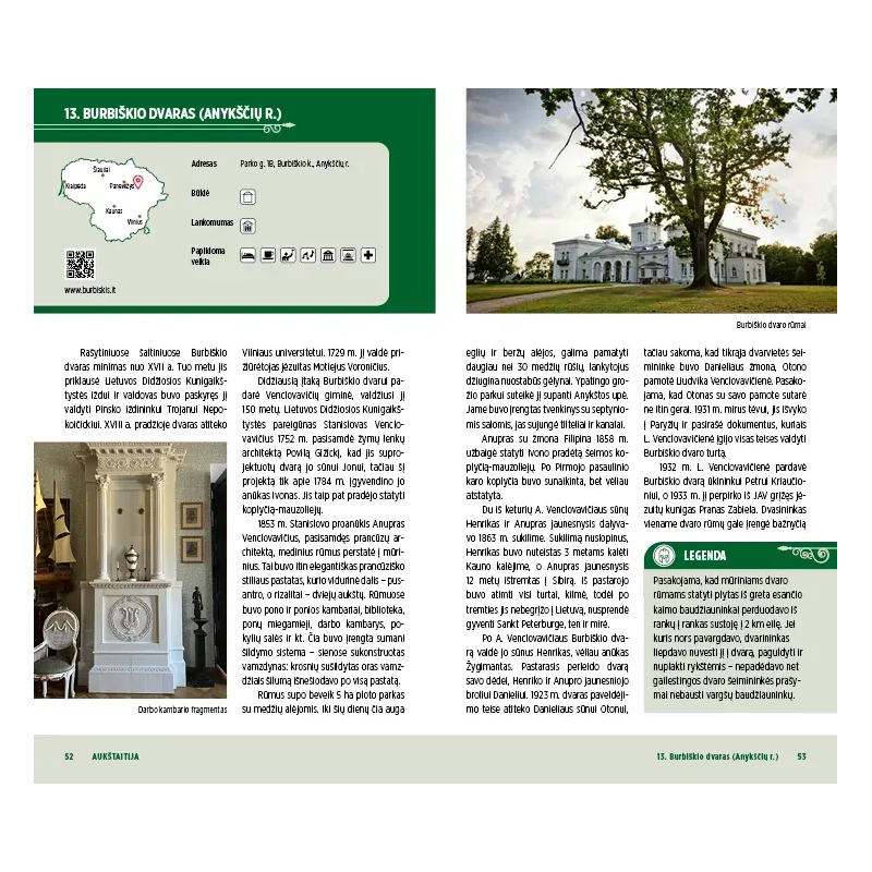 Legendų takais. 100 įdomiausių Lietuvos dvarų