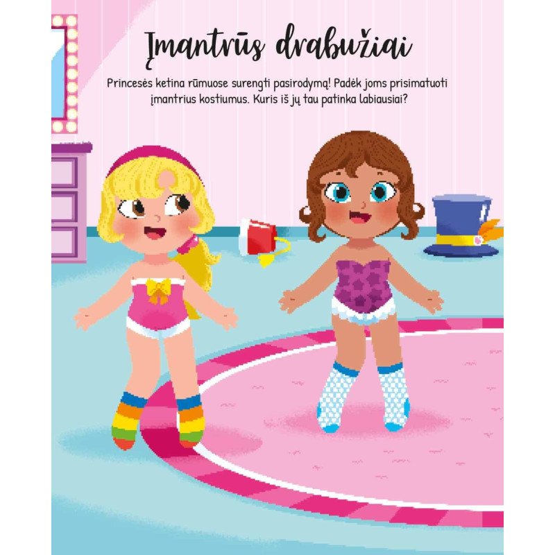 Papuošk princeses. Lipdukų knyga