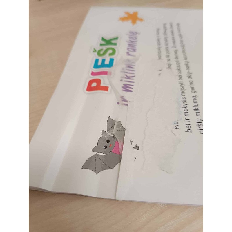 PIEŠK ir miklink rankelę (Violetinė knygelė)