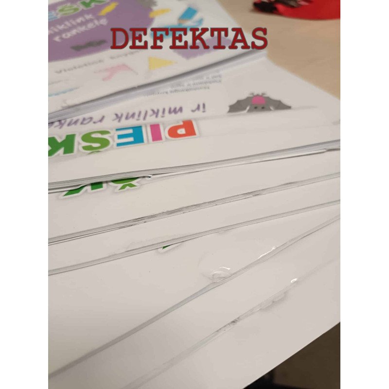 PIEŠK ir miklink rankelę (Violetinė knygelė)