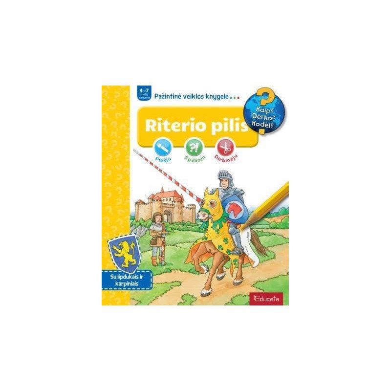 Riterio pilis. Pažintinė veiklos knygelė...(su lipdukais)