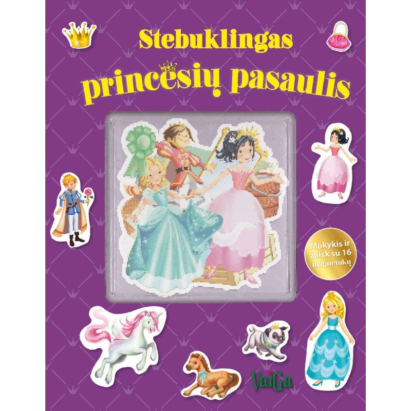 Stebuklingas princesių pasaulis. Knygelė su magnetukais (2023)