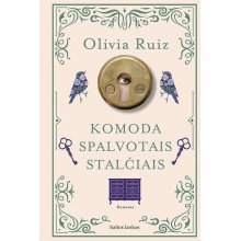 Komoda spalvotais stalčiais