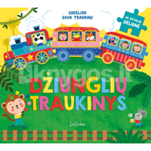 Džiunglių traukinys. Dėlionių knygelė