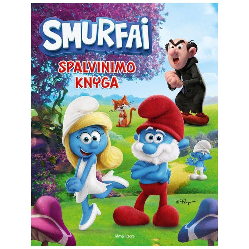 Smurfai. Spalvinimo knyga