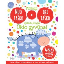 Pirmoji nuo taško iki taško lipdukų knyga. Ūkio gyvūnai