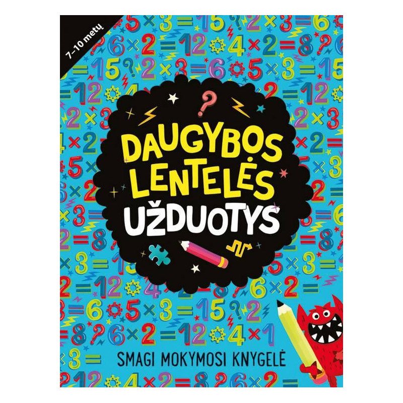 Daugybos lentelės užduotys