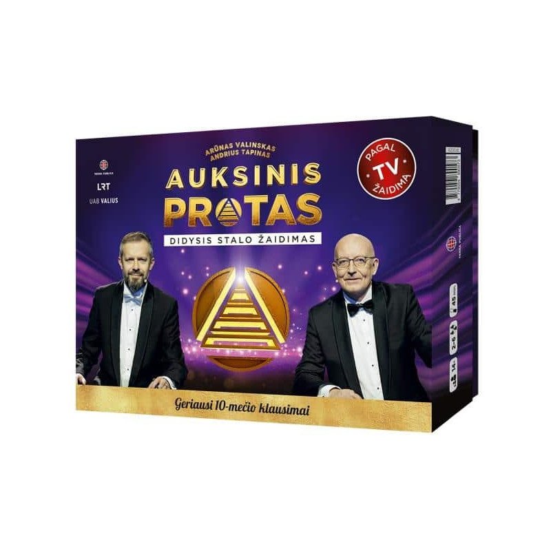 Auksinis protas. Didysis stalo žaidimas. Geriausi 10-mečio klausimai