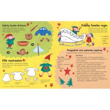 Kalėdų senelio rogės. Lipdukų ir veiklos knyga