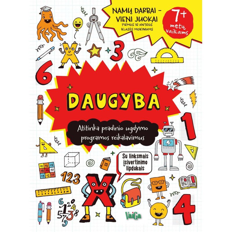 Daugyba. Namų darbai – vieni juokai
