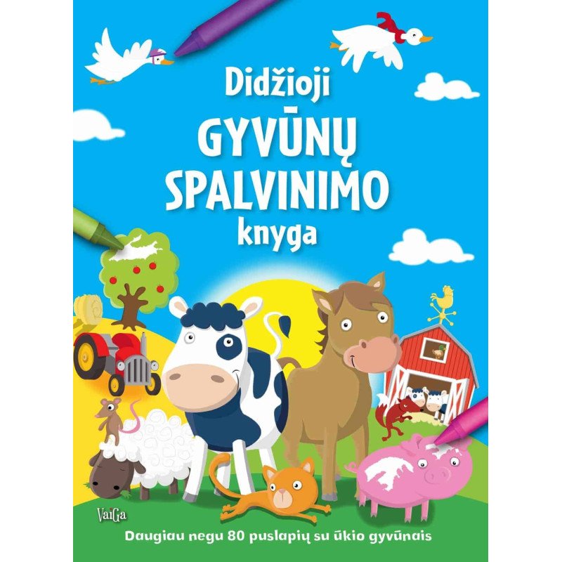 Didžioji gyvūnų spalvinimo knyga