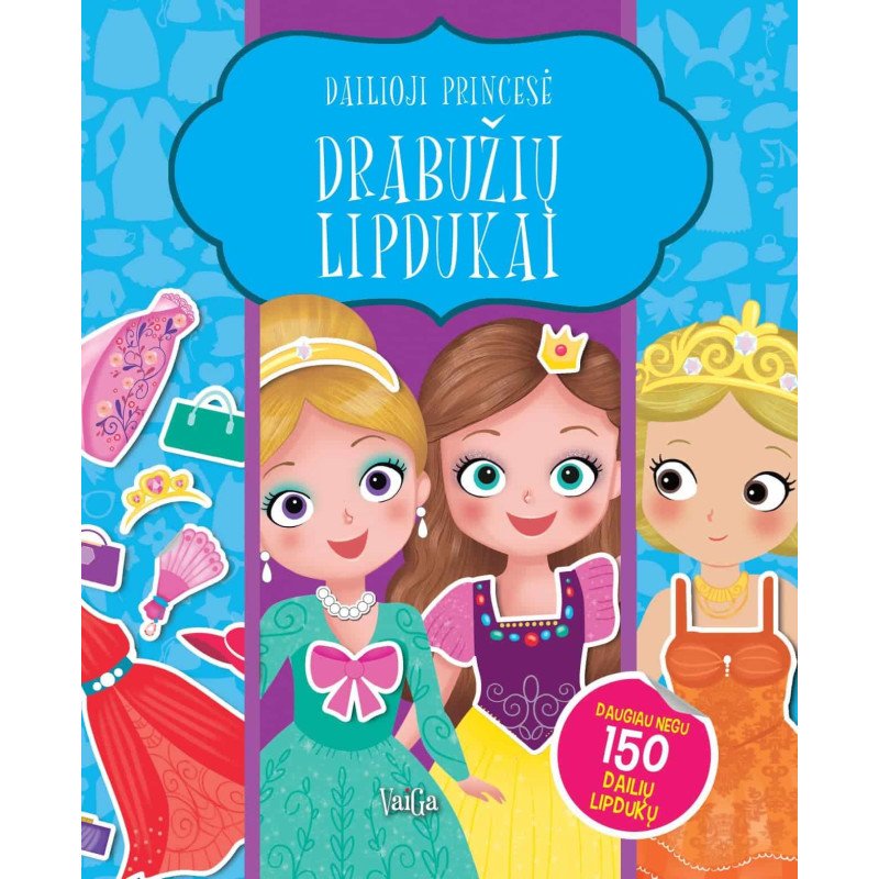 Drabužių lipdukai. Dailioji princesė