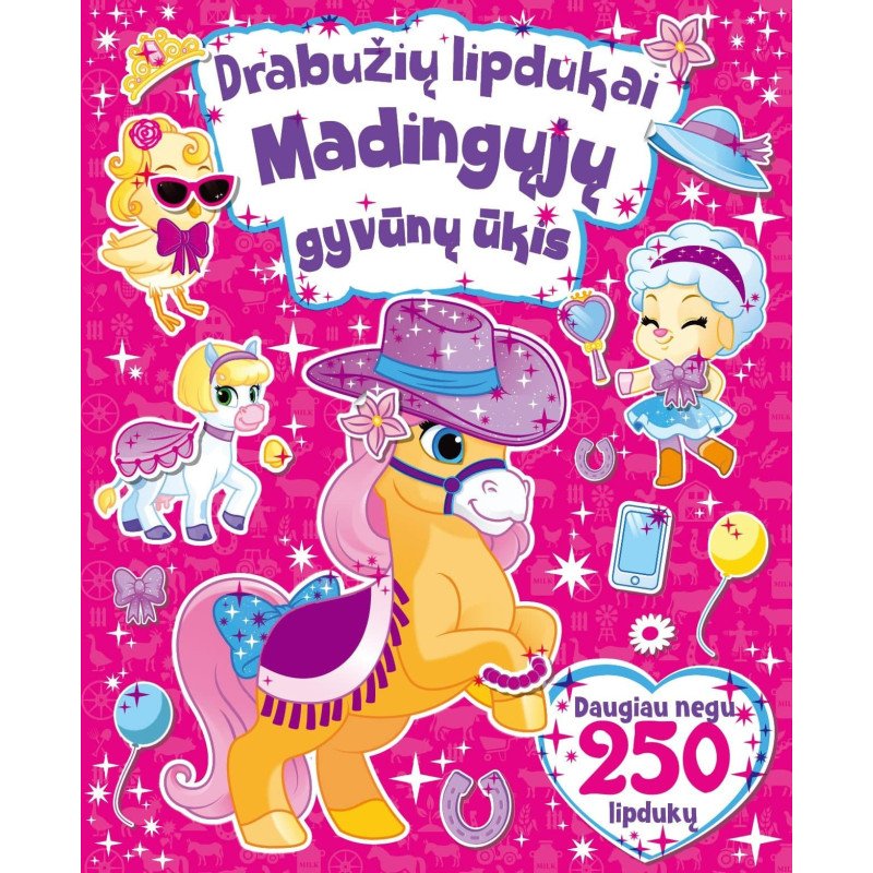 Madingųjų gyvūnų ūkis. Drabužių lipdukai