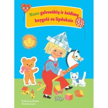 Mano galvosūkių ir žaidimų knygelė su lipdukais