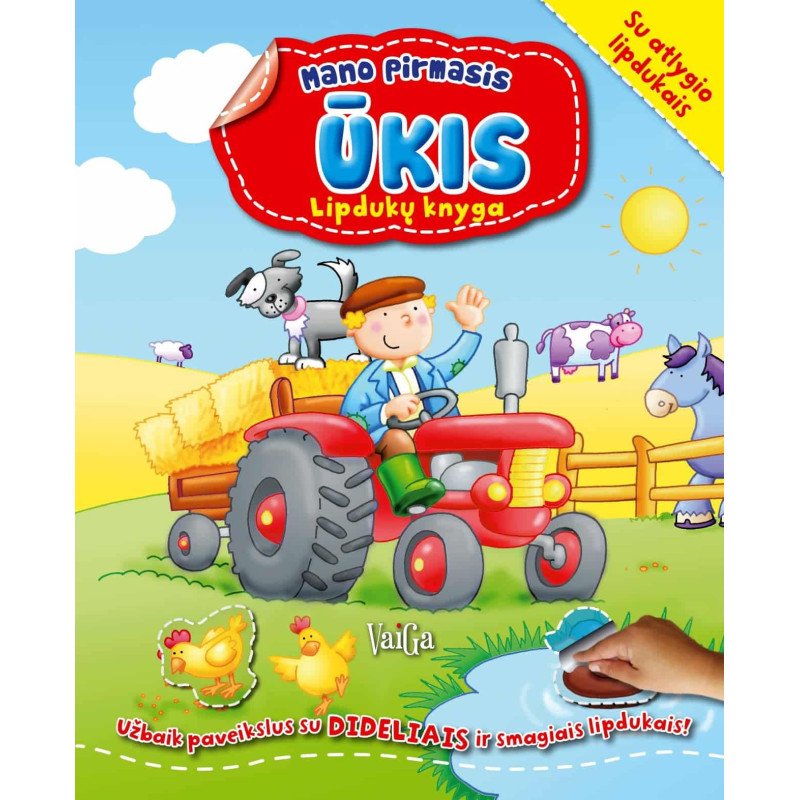 Mano pirmasis ūkis. Lipdukų knyga