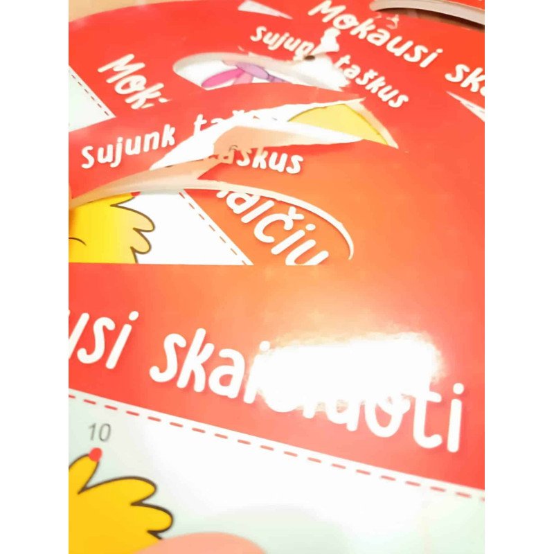Mokausi skaičiuoti nuo 1 iki 10