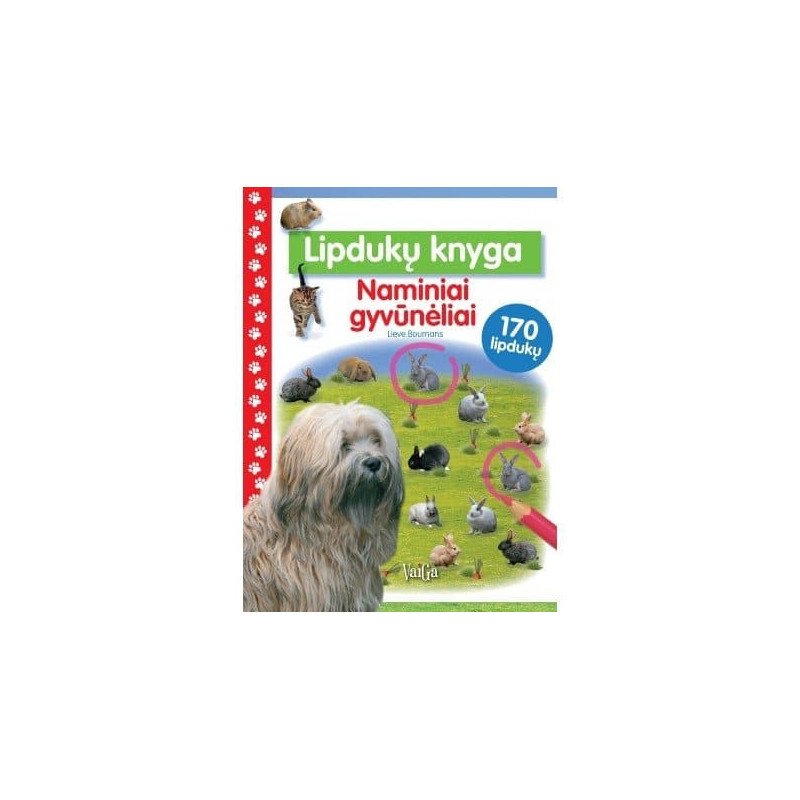 Naminiai gyvūnėliai. Lipdukų knyga