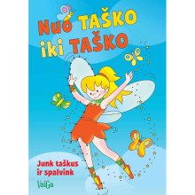 Nuo taško iki taško. Junk taškus ir spalvink. Fėja