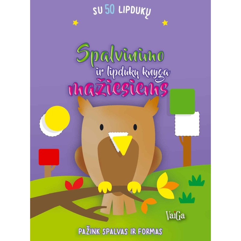 Pelėda. Pažink spalvas ir formas