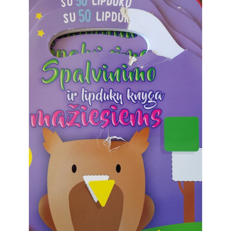 Pelėda. Pažink spalvas ir formas