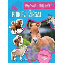 Puikieji žirgai. Mano smagioji lipdukų knyga