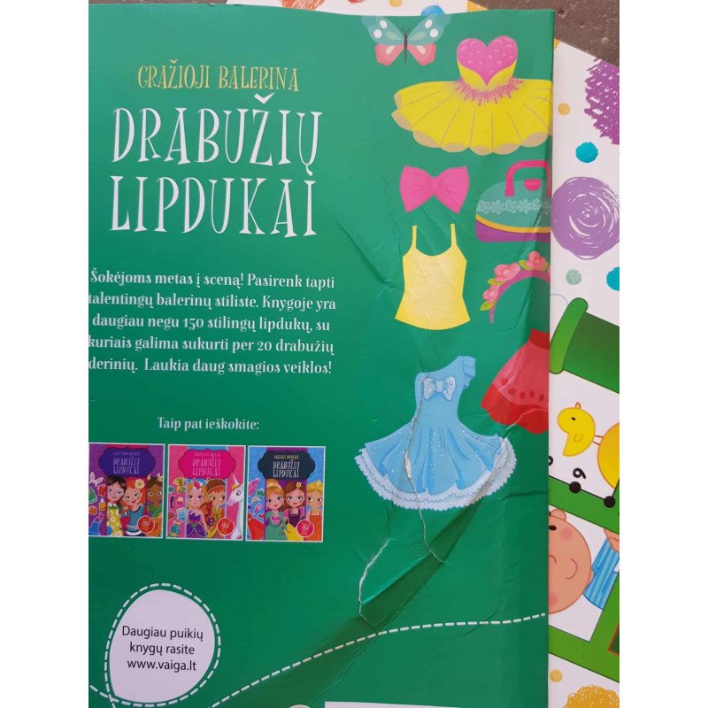 Drabužių lipdukai. Gražioji balerina