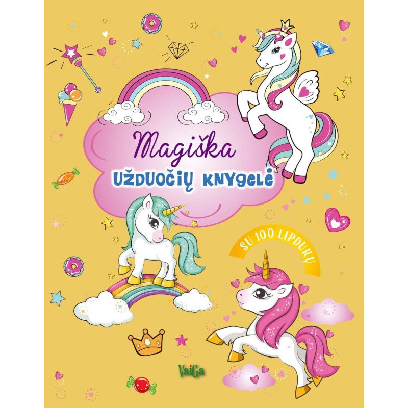 Magiška užduočių knygelė (su 100 lipdukų)