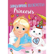 Spalvinimo bloknotas. Princesės