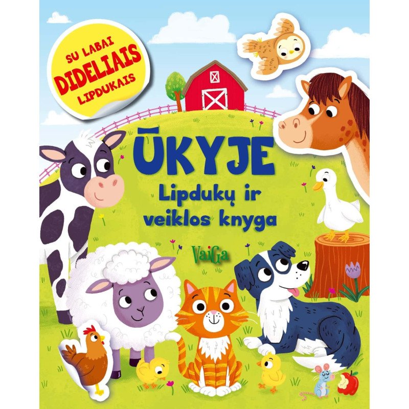 Ūkyje. Lipdukų ir veiklos knyga