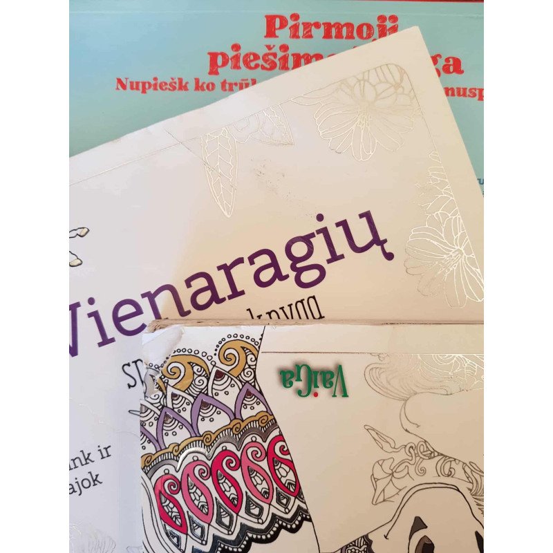 Vienaragių spalvinimo knyga