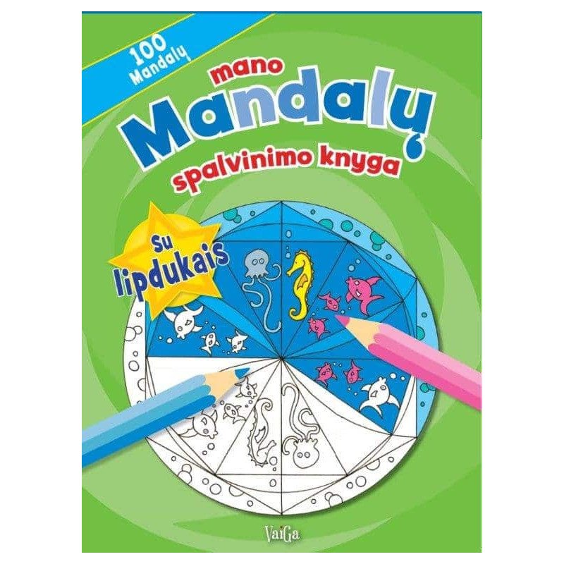 Mano mandalų spalvinimo knyga