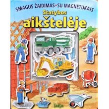 Statybos aikštelėje. Smagus žaidimas su magnetukais