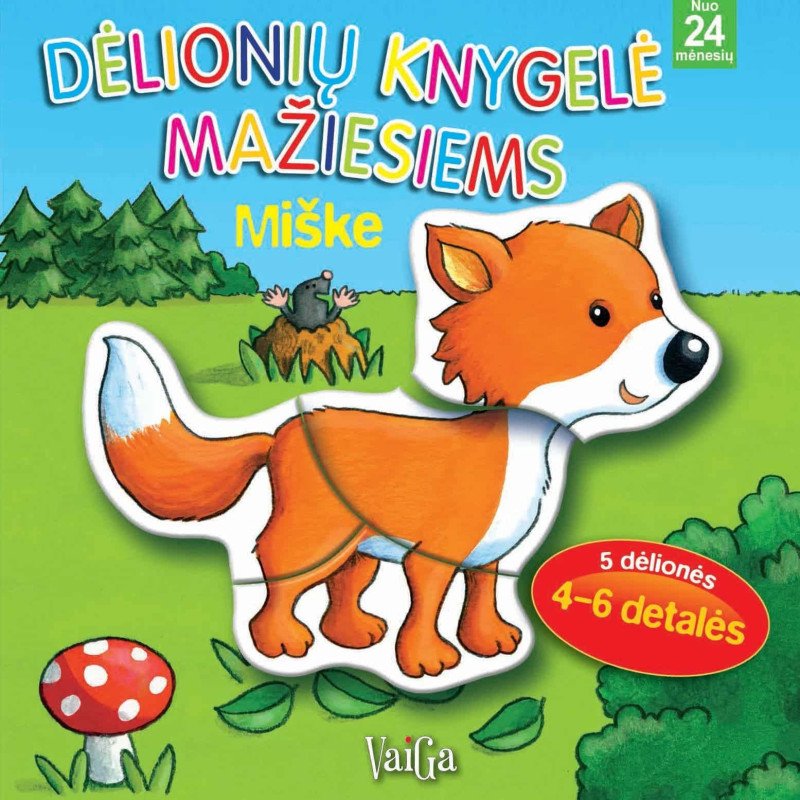 Dėlionių knygelė mažiesiems. Miške