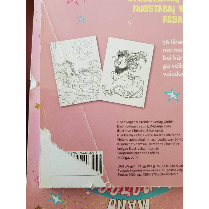 Mano vienaragių ir stebuklingų arkliukų spalvinimo knyga