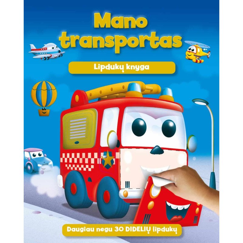 Mano transportas. Lipdukų knyga