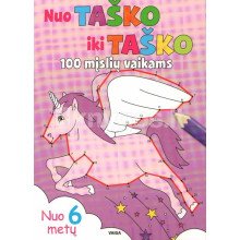 Nuo taško iki taško. Junk taškus ir spalvink. Stebuklingas žirgas