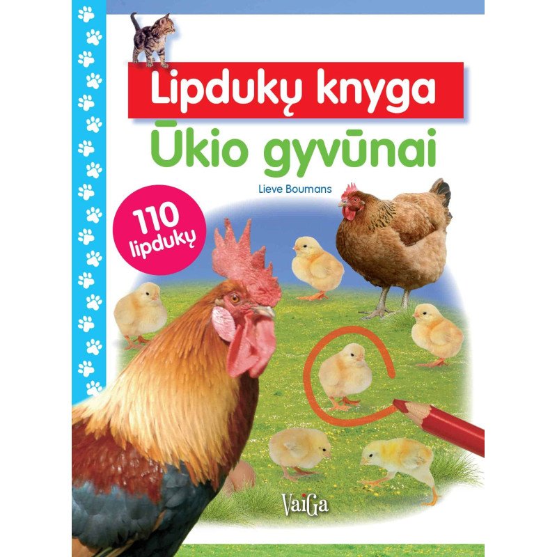 Ūkio gyvūnai. Lipdukų knyga
