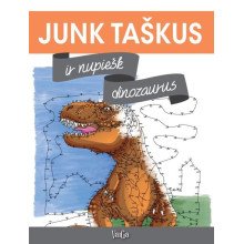 Junk taškus ir nupiešk dinozaurus