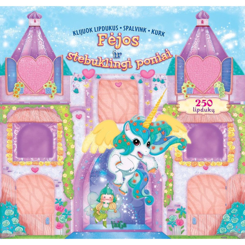 Fėjos ir stebuklingi poniai. Dėliok, spalvink, kurk