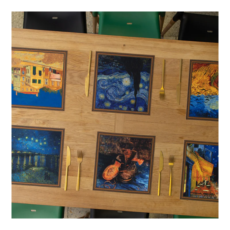 Stalo padėkliukai „Vincent van Gogh No.2" (6 vnt.)
