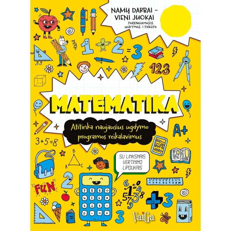 Matematika. Namų darbai – vieni juokai (5+)