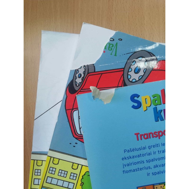 Spalvinimo knyga. Transporto priemonės