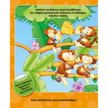 Džiunglėse. Pirmoji paveikslėlių knyga su lipdukais