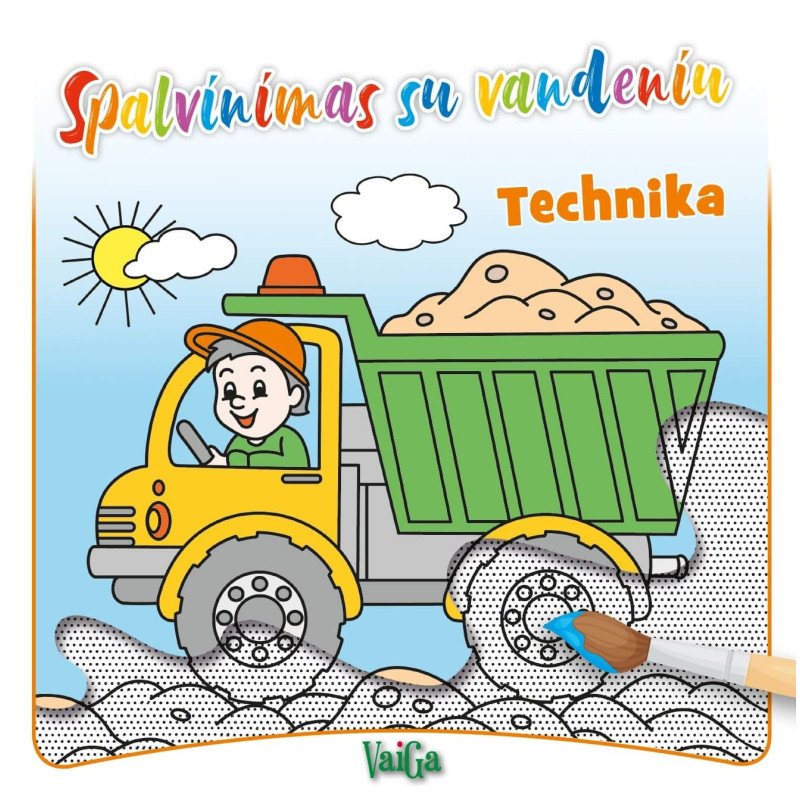 Spalvinimas su vandeniu. Technika