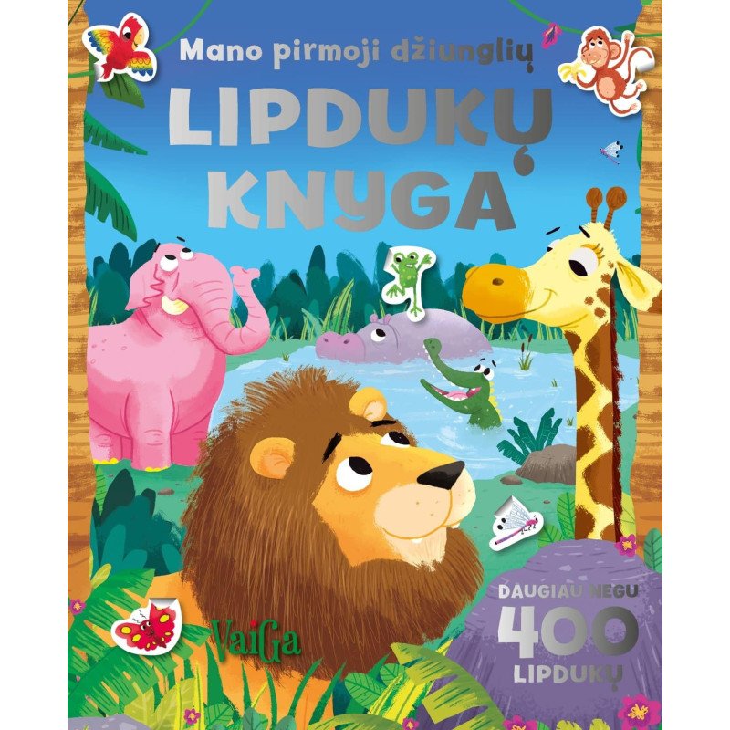 Mano pirmoji džiunglių lipdukų knyga
