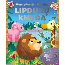 Mano pirmoji dinozaurų lipdukų knyga