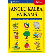 Anglų kalba vaikams. Veiklos knyga su spalvotais lipdukais