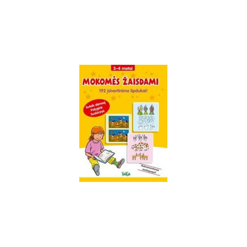 Mokomės žaisdami. 3-4 metai